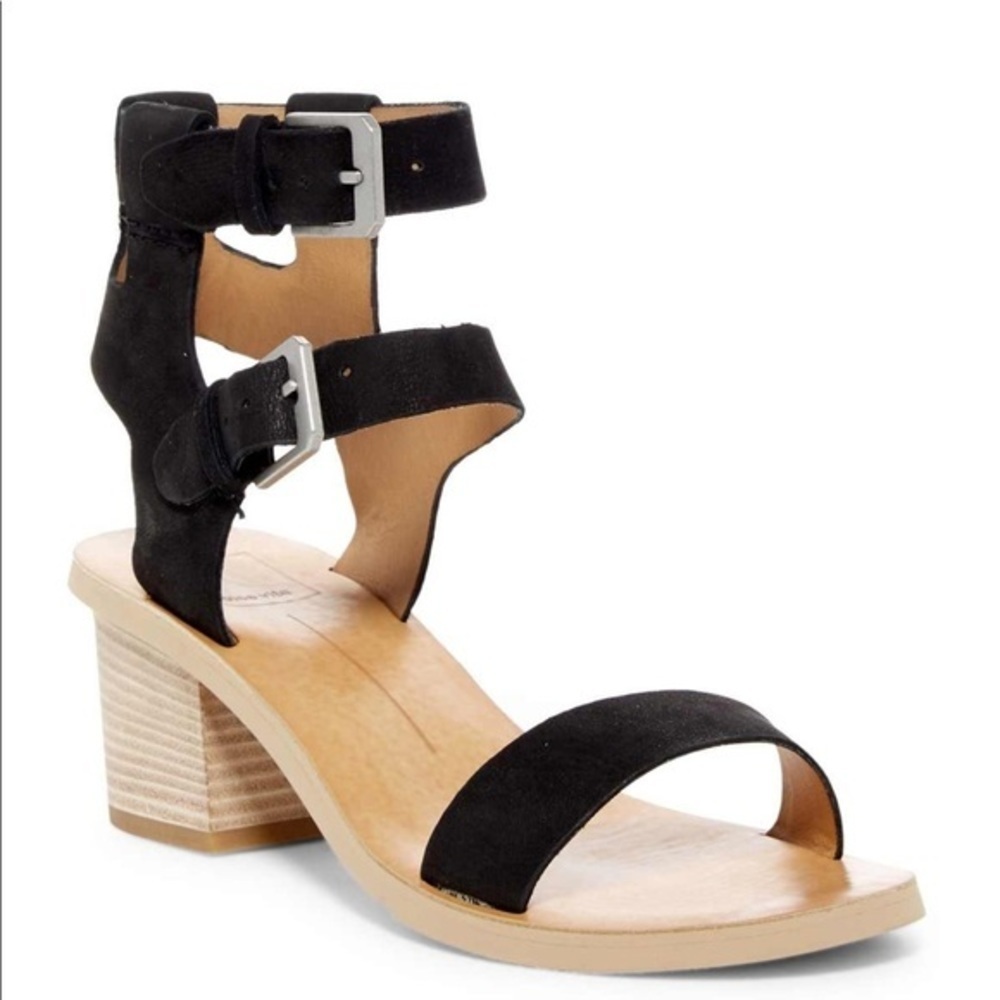 BNIB Dolce Vita Black tan sandals strappy